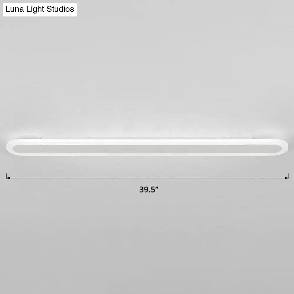 Modern white and black acrylic bar wall lamp corridor light 110v 240v