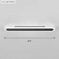 Modern white and black acrylic bar wall lamp with a sleek design featuring a black illuminated strip 110v-120v 220v-240v