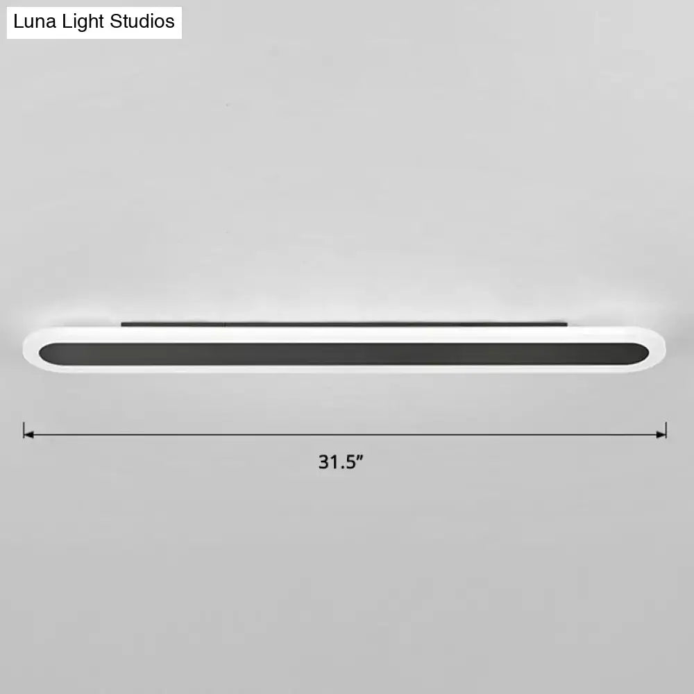 Modern white and black acrylic bar wall lamp corridor light 110v 240v