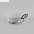 Modern white and black oval led wall lamp corridor direct wired