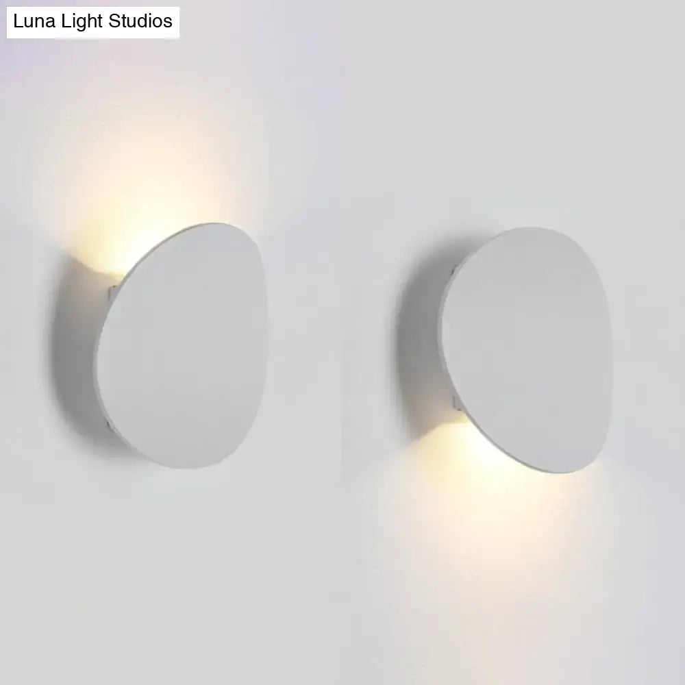 Modern white and black wall sconce bedroom led spotlight