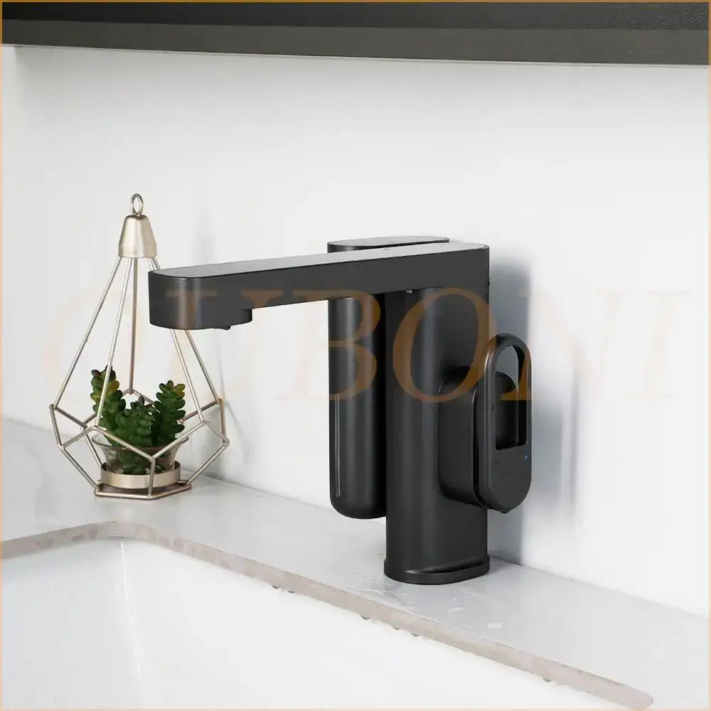 Modern white automatic sensor foam soap faucet bathroom sink mixer
