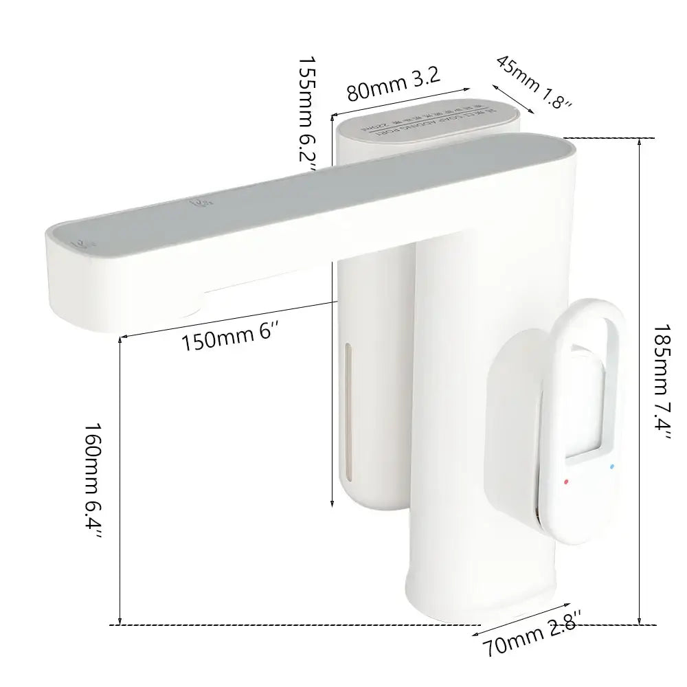 Modern white automatic sensor foam soap faucet bathroom sink mixer