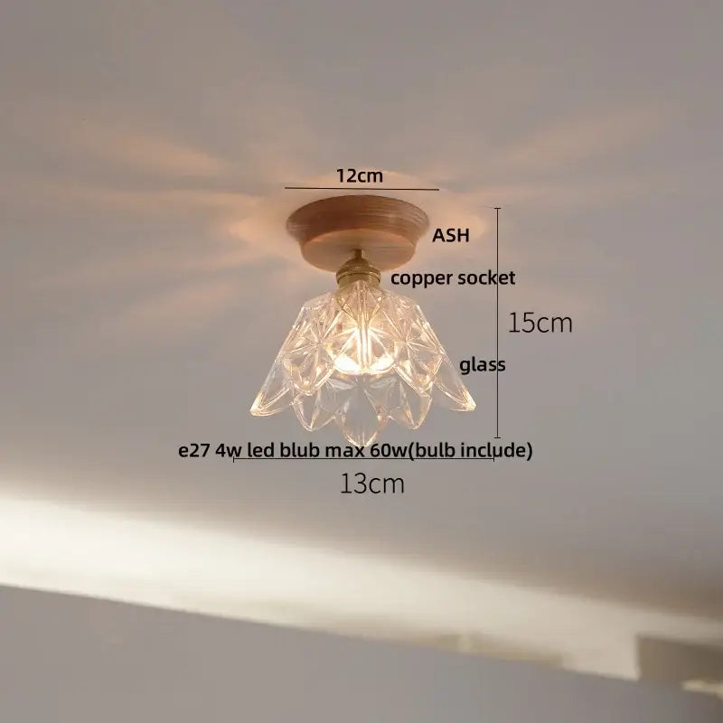 Modern white & brass ceramic led ceiling lamp bedroom lattice light
