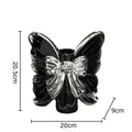 Modern white butterfly ceramic vase with pink bow bedroom decor