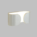 Modern white curved led wall light with sleek design and soft ambient lighting ideal for bedroom wall light product