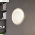 Modern white & gold circular led wall light warm white bedroom