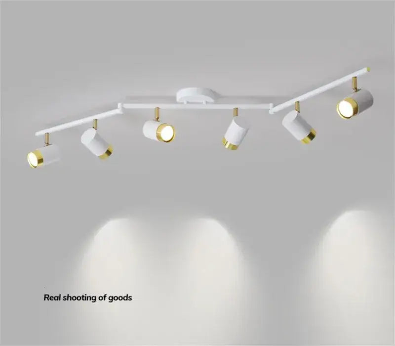 Modern white & gold decorbites ceiling chandelier living room spotlight