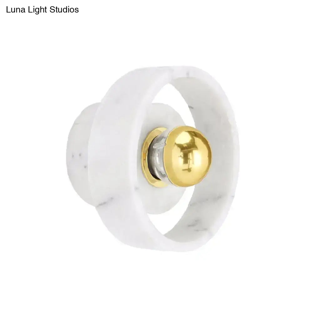 Modern white & gold designer wall light bedroom led sconce