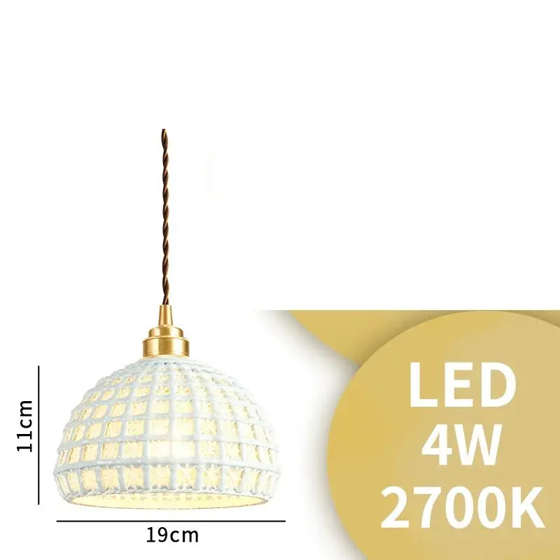 Modern white & gray geometric ceramic led pendant lights dining room