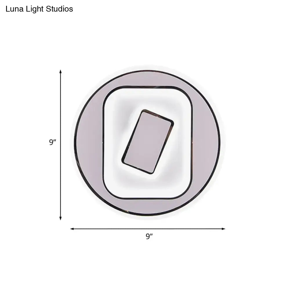 Modern white & gray sophisticated wall light for study room