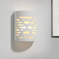 Modern white hollow wall sconce – bedroom led light bulb