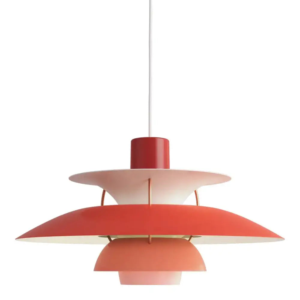 Modern white layered led pendant light for kitchen