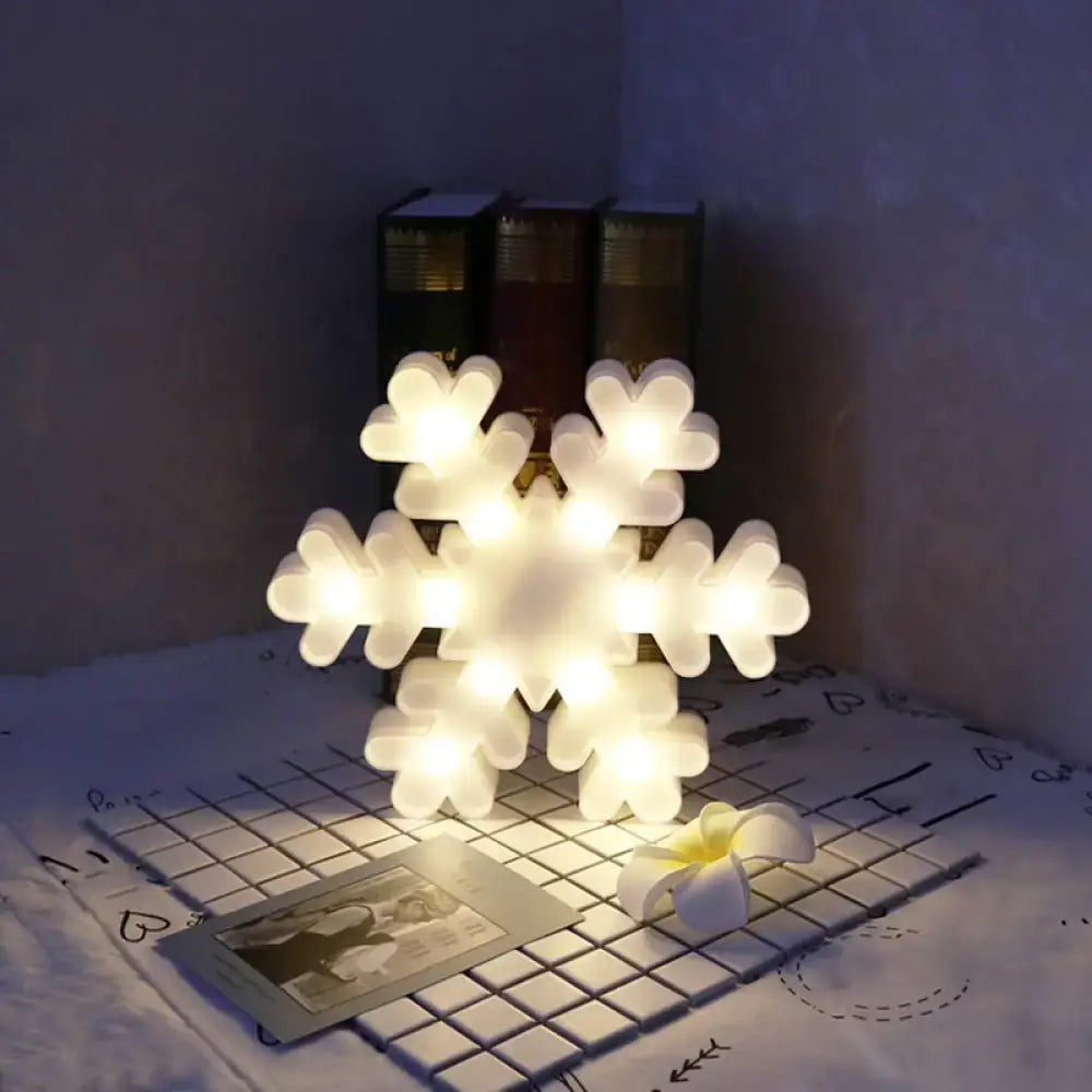 Modern white led reindeer nightstand light bedroom christmas element