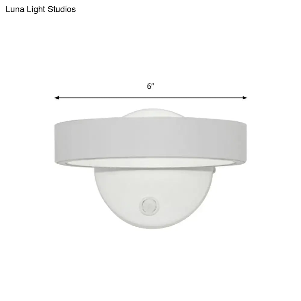 Modern white led wall sconce – living room direct wired light