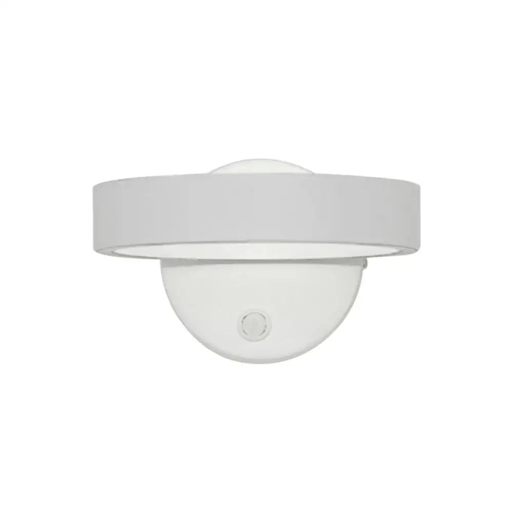 Modern white led wall sconce – living room direct wired light