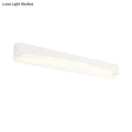 Modern white metal shade led wall sconce bathroom light
