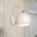 Modern white metal shade wall light bedroom 110v-120v fixture