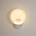 Modern white nordic led wall lamp bedroom shaded acrylic light 110v-120v