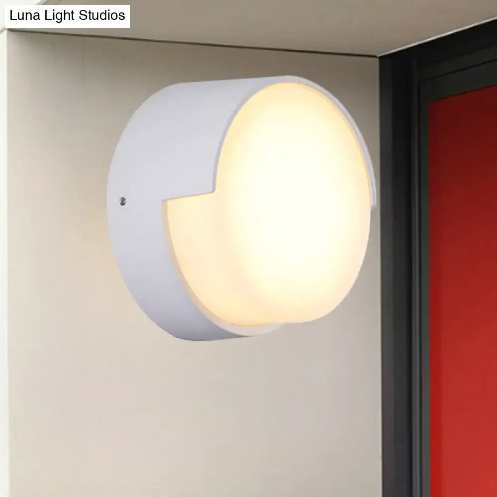 Modern white rectangular wall light warm white hallway direct wired