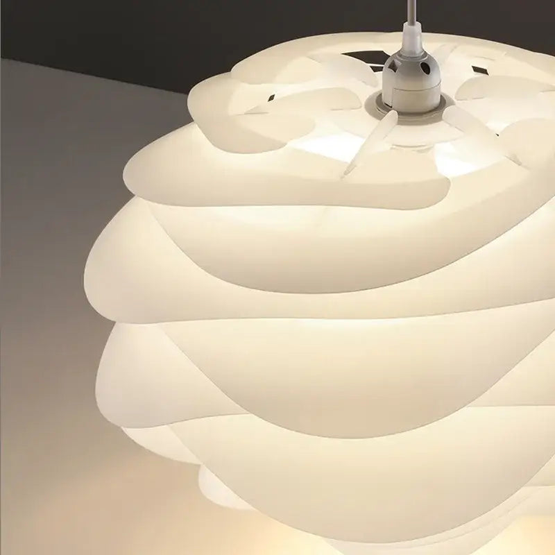 Modern white rose flower pendant lights for bedroom living room