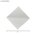 Modern white square wall sconce bedroom direct wired electric light