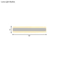 Modern yellow and gray led white light strip bathroom vanity fixture
