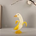 Modern yellow banana balloon dog sculpture living room pop art decor