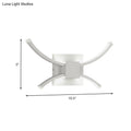 DecorBites™ Modernist LED Metallic Wall Light - White Square and Curved Linear Design - Warm/White Light