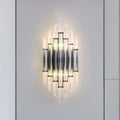 Modernist style black and clear acrylic wall light with geometric design and warm light for 110v-120v or 220v-240v use