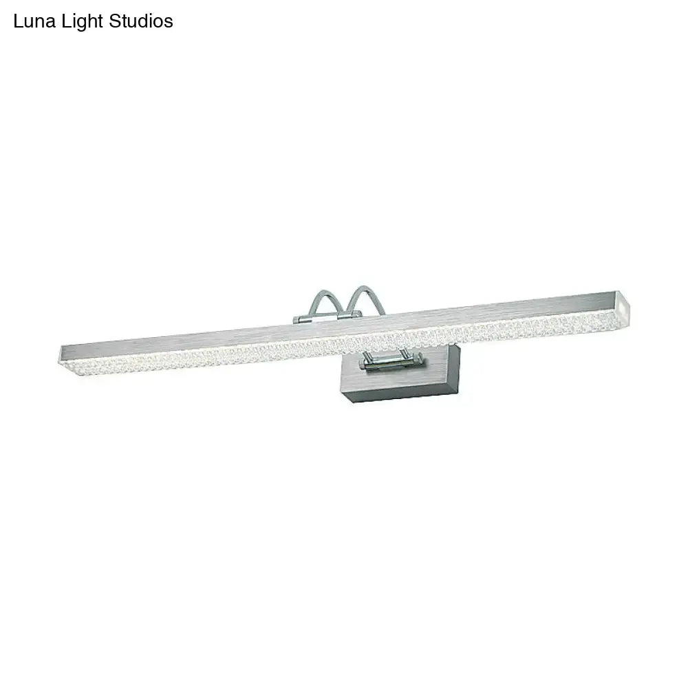 Modernist wall light with crystal led detail – bedroom vanity sconce