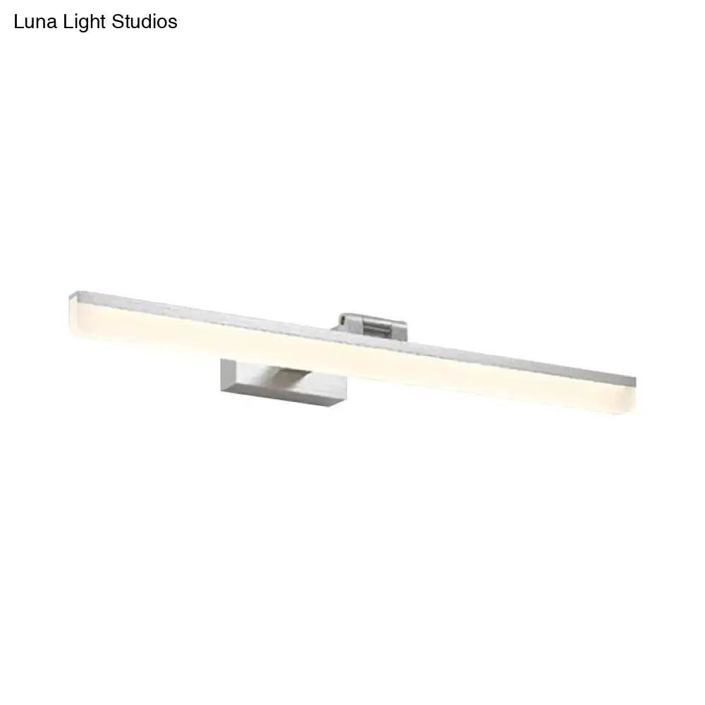 Modernist wall light with crystal led detail – bedroom vanity sconce