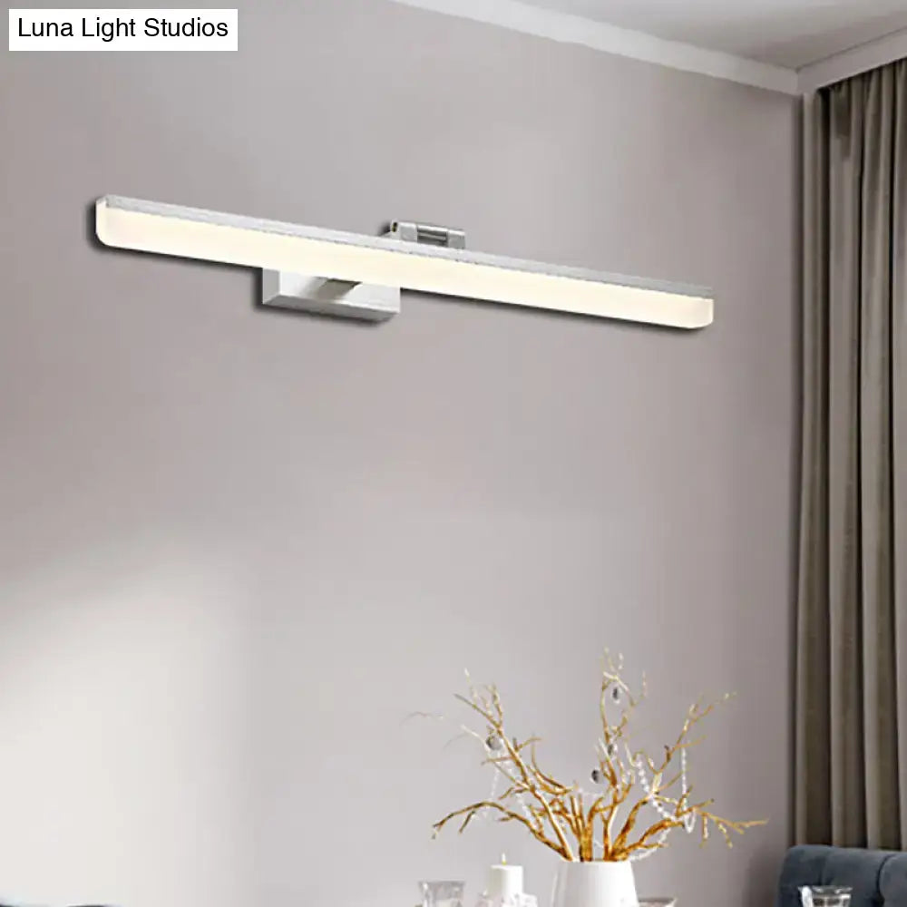 Modernist wall light with crystal led detail – bedroom vanity sconce