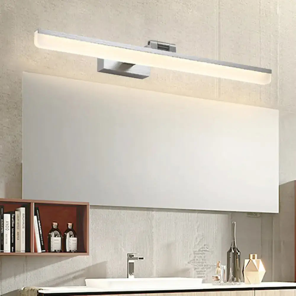 Modernist wall light with crystal led detail – bedroom vanity sconce