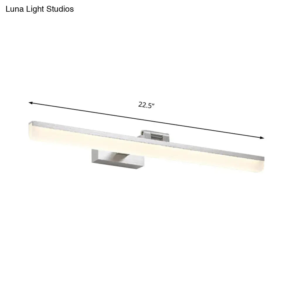 Modernist wall light with crystal led detail – bedroom vanity sconce