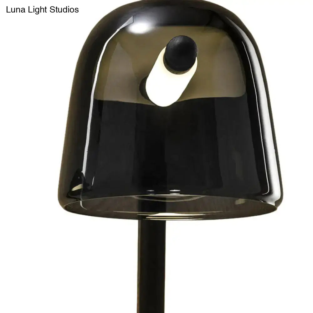 Modernist white & black glass wall lamp living room sconce