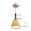 Mosaic brass and wood pendant light ceramic copper led kitchen