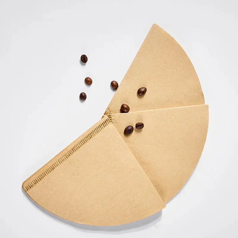 Natural brown cone coffee filter paper kitchen barista accessory