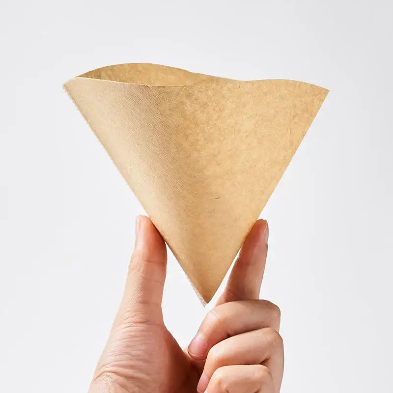 Natural brown cone coffee filter paper kitchen barista accessory