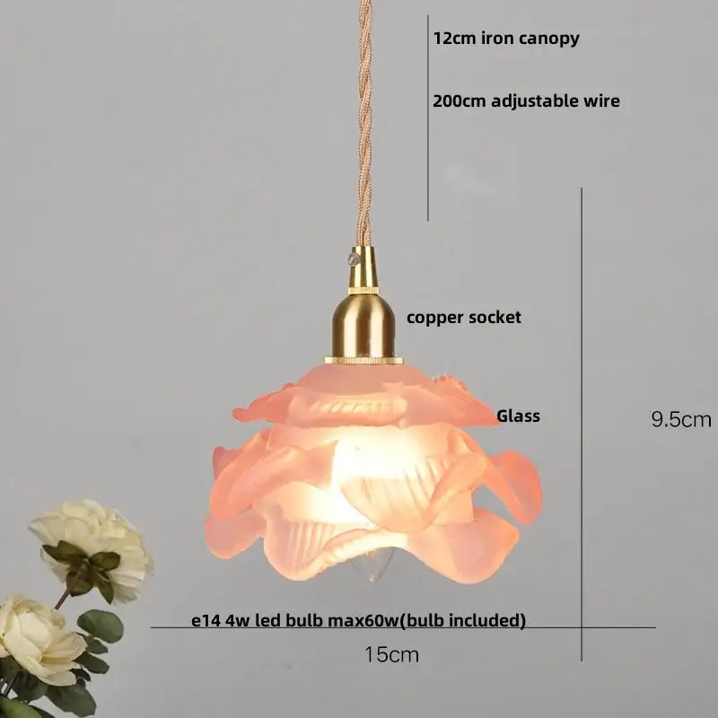 Nordic brass and ribbed glass pendant light fixture kitchen hanging lamp