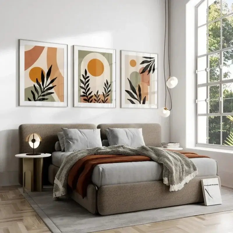 Nordic Leaf Canvas Wall Art