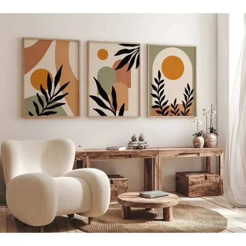 Nordic Leaf Canvas Wall Art