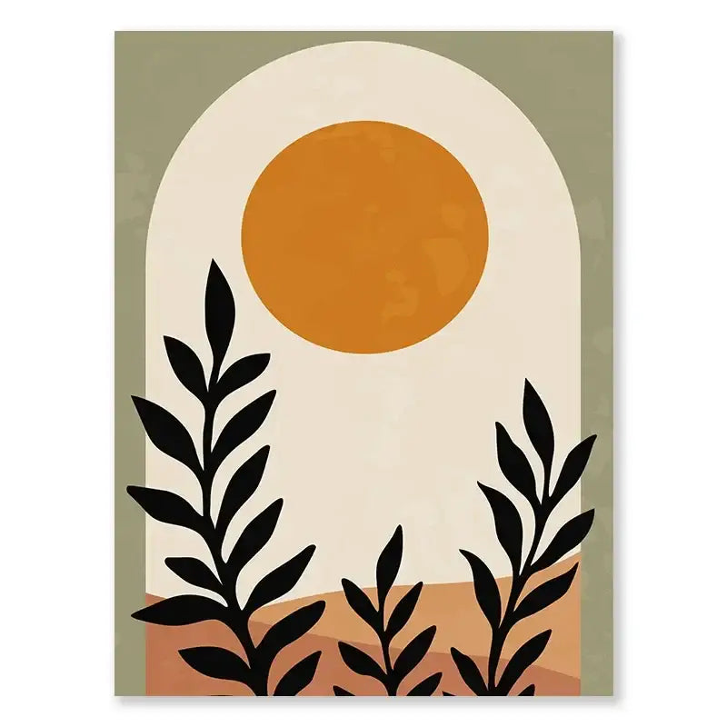 Nordic Leaf Canvas Wall Art
