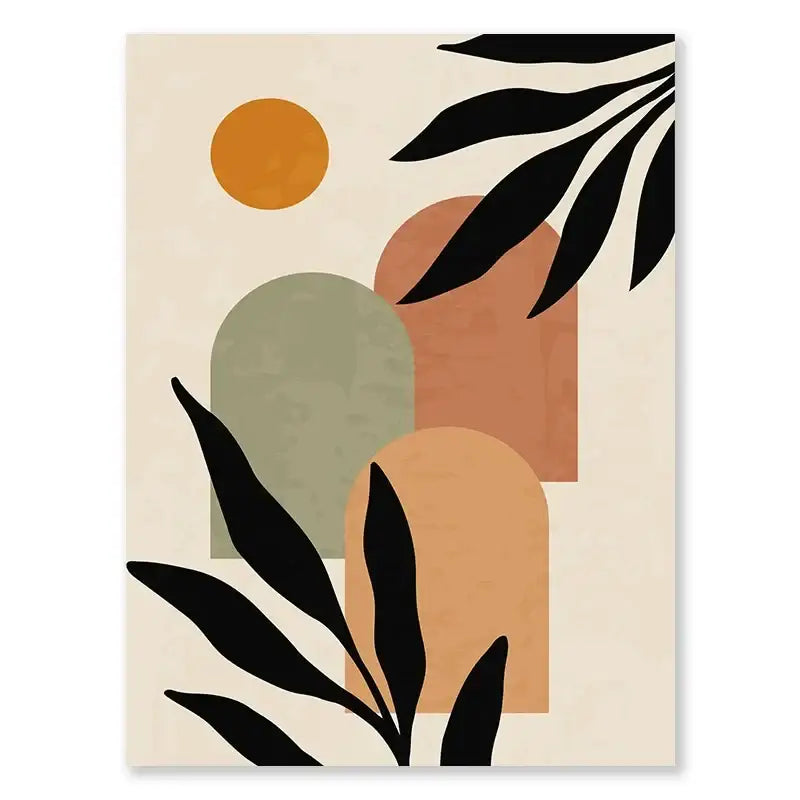 Nordic Leaf Canvas Wall Art