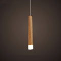 Nordic Solid Wood Matchstick Wooden Strip Pendant Light Post Modern Simplicity