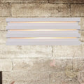 Nordic style white louvered wall sconce bedroom light
