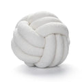 Off-white boucle knotted circle throw pillows bedroom decor
