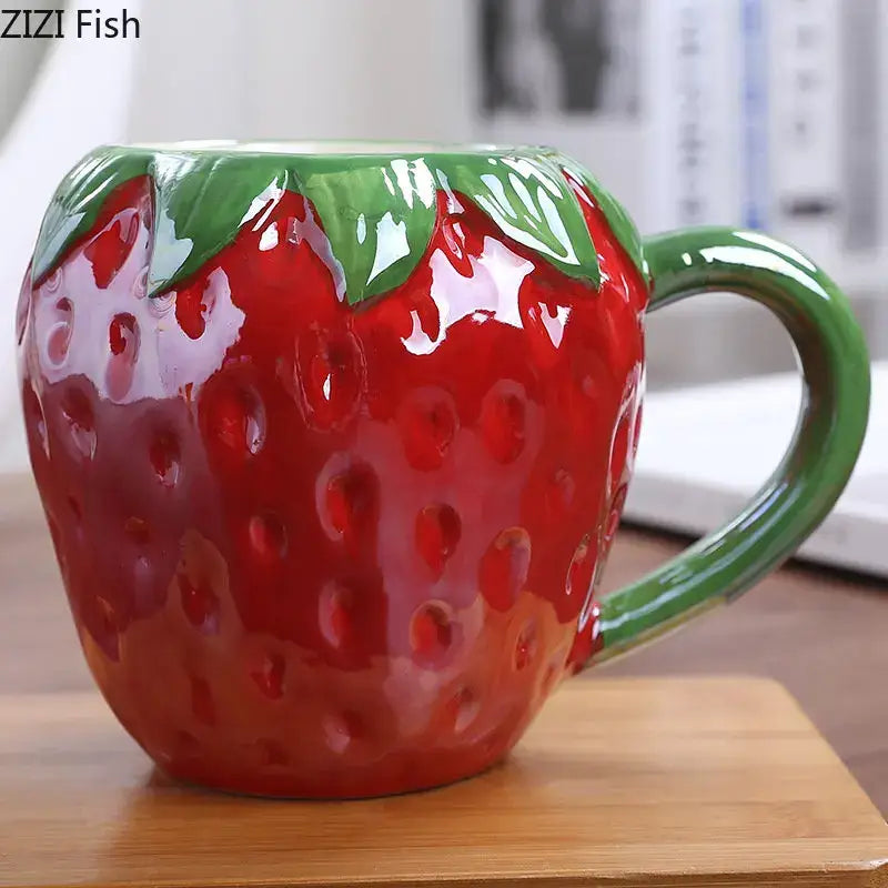Orange pumpkin fruit ceramic cup kitchen breakfast mug