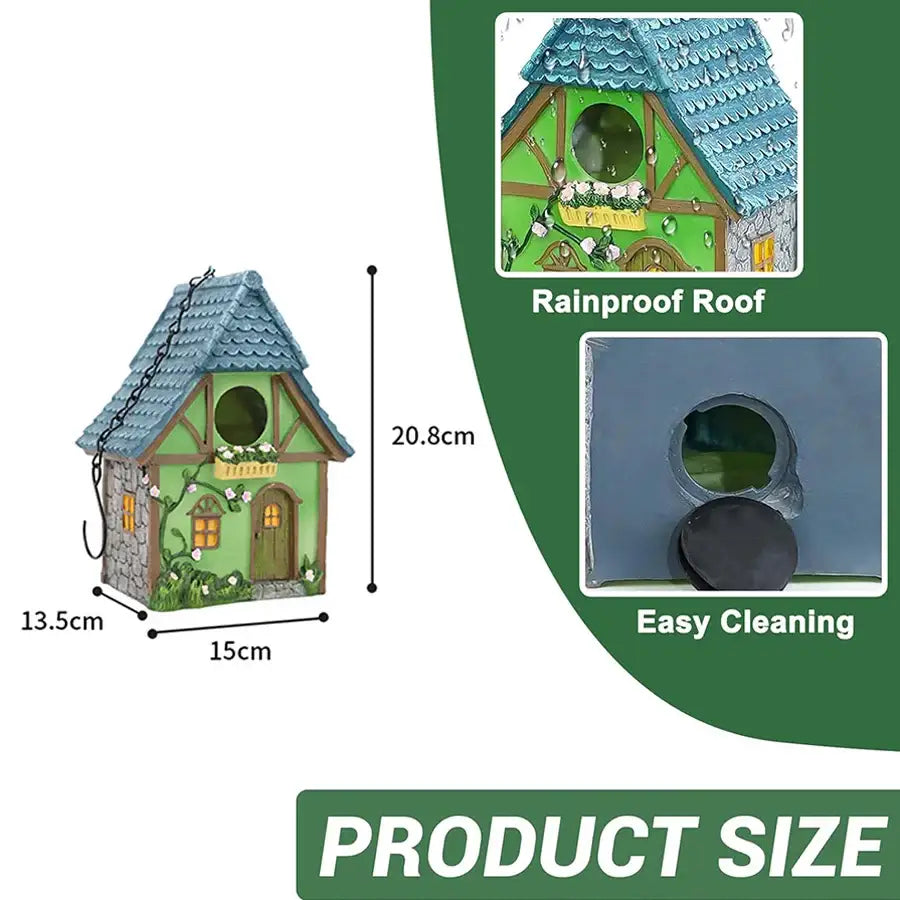 Outdoor Hanging Resin Birdhouse