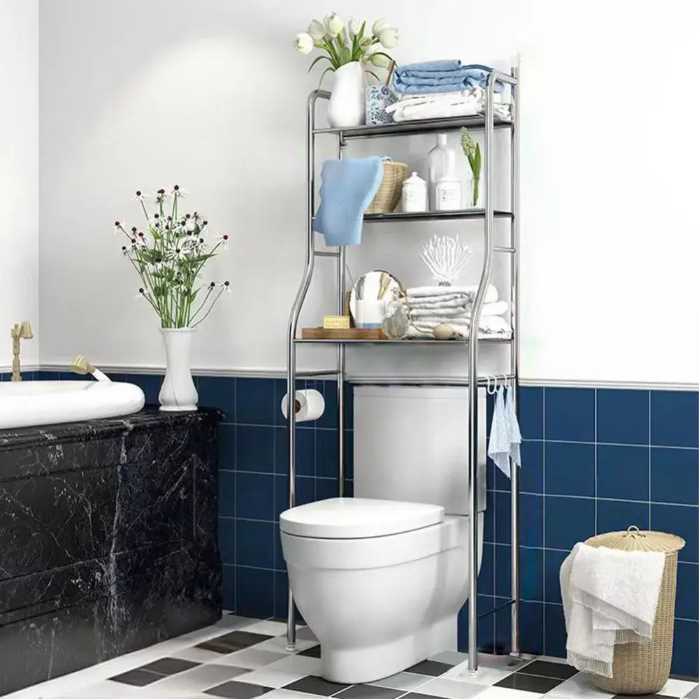 Over Toilet 3-Tier Metal Shelf